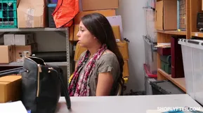 A white office girl gets into an adult situation at work after the manager follows her