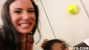 Three friends add some excitement to New Year's Eve with a threesome