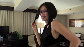 Pretty model Mia from Russia arranged an aching sole for the filming