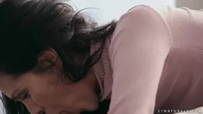 A slender and sexy European Samia Duarte with awesome sexual skills